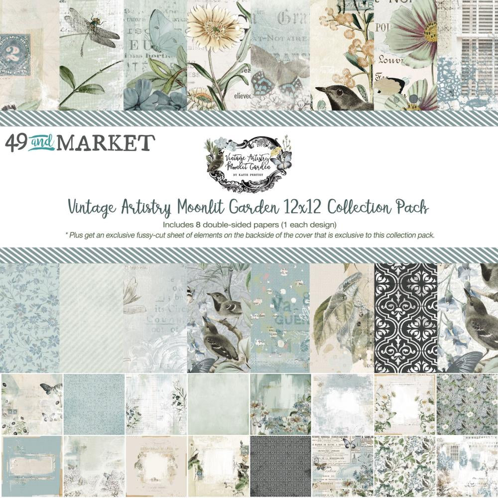 49 & Market Vintage Artistry Moonlit Garden 12x12 Collection Pack